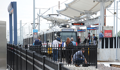 The Cortex MetroLink station Photos by Jay Shelp