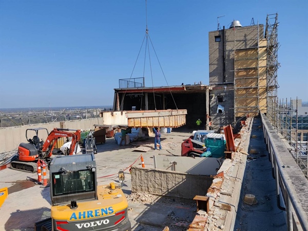 Rooftop Pool Removed from Queeny Tower