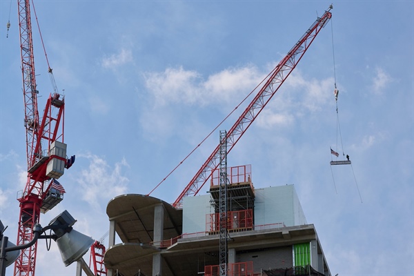 Plaza West Tower Topped Out