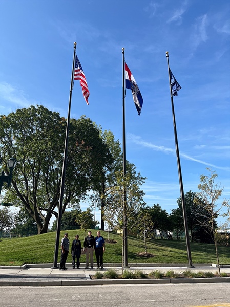 Veteran's Raise New Flags