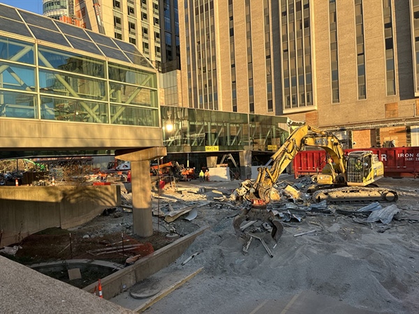 Old Pedestrian Bridge Demolition Completed