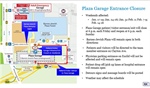 Plaza Garage Entrance Detour